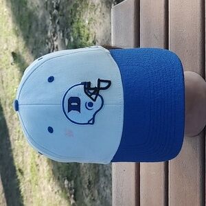 Vtg Nike ACC Duke University Football Embroidered Swoosh Flex Fitted Hat Cap